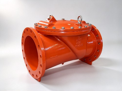 AWWA C508 Flange Check Valve 45Degree Rubber Disc with Anti Slip Pin (JKDC45D)