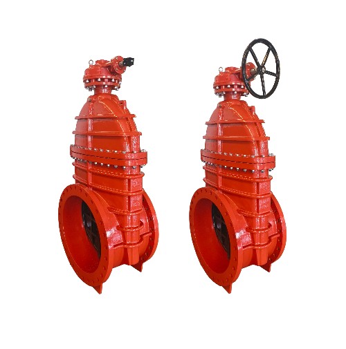 AWWA C509 Flanged Resilient NRS Gate Valve with Capnut & Gearbox(JHZ45XC-G)